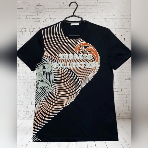 NWT Authentic VERSACE COLLECTION Graphic T-Shirt Men's Large with COA - Picture 2 of 9